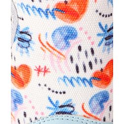 Cute Walk by Babyhug Casual Shoes with Velcro Closer & Heart Print - Light Blue