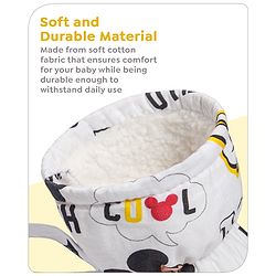 Babyhug Disney Premium Cotton Bottle Cover Cool Mickey Theme Pack of 2 (Medium)- Red And White