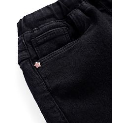 Babyhug Full Length Washed Denim Jeans With Stretch - Navy Blue