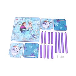 Babyhug Disney Frozen Multipurpose Study Table with 2 Chairs - Purple