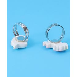 Babyhug Free Size Butterfly & Unicorn Design Finger Ring Pack of 6 - Multicolour
