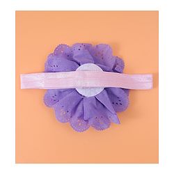 Babyhug Free Size Headbands With Floral Applique Pack Of 2 - Purple & White