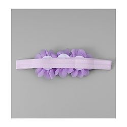 Babyhug Free Size Headbands With Floral & Bow Applique - Pink & Purple