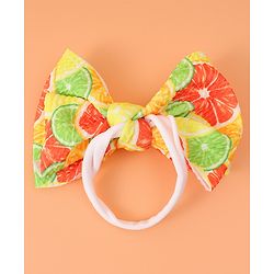 Babyhug Free Size Headbands with Bow Applique Pack of 3 - Yellow & Blue