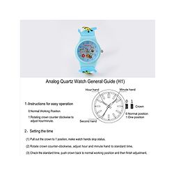 Babyhug Analog Watch With Honey Bee Applique Free Size - Blue