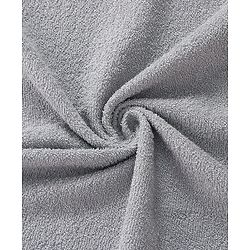 Babyhug Terry Woven Hooded Towel with Elephant Applique L 76.2 x B 76.2 cm - Grey