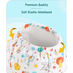 Babyhug 100% Cotton Reusable Potty Training Pull Up Padded Pants Pack of 6 Size 0 (9 - 12 months) - Multicolour