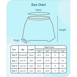 Babyhug 100% Cotton Reusable Potty Training Pull Up Padded Pants Pack of 6 Size 0 (9 - 12 months) - Multicolour