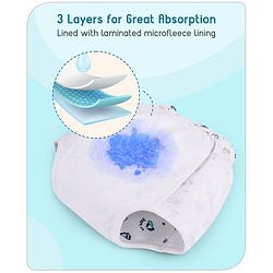 Babyhug 100% Cotton Reusable Sports Theme Print Potty Training Pull Up Padded Pants Pack of 1 - Size 0 (9 - 12 months) - Grey