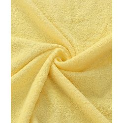 Babyhug Terry Woven Hooded Wrapper with Chick Applique L 73 x B 71 cm - Yellow
