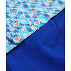 Babyhug Cotton Woven Full Sleeves Kurta Dhoti Set with Motif Printed Waistcoat - Blue