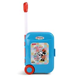 Babyhug Disney Mickey & Friends Doctor Trolley for Kids| Kids Doctors Play Set trolley, Medical Trolley Cart for Kids with 18 Pcs - Blue & Red
