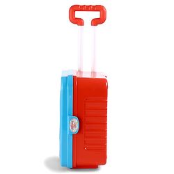 Babyhug Disney Mickey & Friends Doctor Trolley for Kids| Kids Doctors Play Set trolley, Medical Trolley Cart for Kids with 18 Pcs - Blue & Red