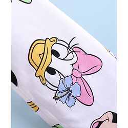 Babyhug Disney Single Jersey Knit Full Sleeves Night Suit with Mickey Minnie & Friends Graphics - White