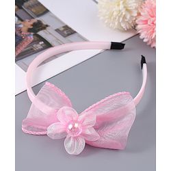 Babyhug Hairband & Clips Accessories Combo Set - Pink