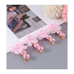 Babyhug Hairband & Clips Accessories Combo Set - Pink