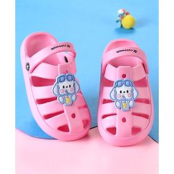 Cute Walk by Babyhug Loafers with Applique - Black main image 0