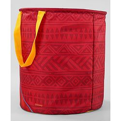 Babyhug Disney Foldable Laundry Bag with Handle Lion King Theme - Red