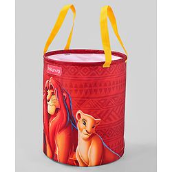 Babyhug Disney Foldable Laundry Bag with Handle Lion King Theme - Red