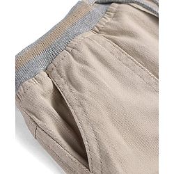 Babyoye Twill Woven Full Length Trousers with With Stretch - Beige