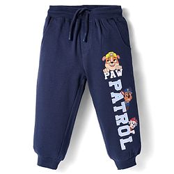 Babyhug Cotton Looper Full Length Lounge Pant Dot Print- Grey main image 1