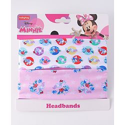 Babyhug Disney Free Size Headbands With Minnie Mouse & Daisy Duck Pack of 2 - Multicolour