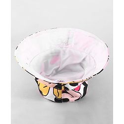 Babyhug Disney Cotton Woven Summer Caps with Minnie Mouse Print Multicolor - Diameter 16 cm