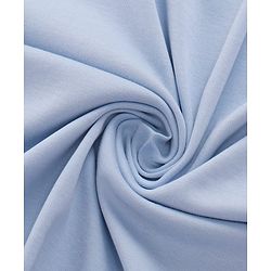 Babyhug Cotton Interlock Knit Hooded Towel with Lion Print L 76.2 x B 76.2 cm - Light Blue