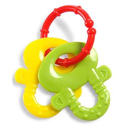 Babyhug Baby Rattle With Teethers For Newborn Babies,Non-Toxic Plastic PacK of 6- Multicolor