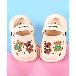 Cute Walk by Babyhug Flip Flops with Back Strap Floral Print - Pink