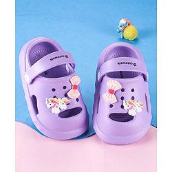Cute Walk by Babyhug Velcro Closure Casual Shoes With Unicorn Print - Purple main image 0