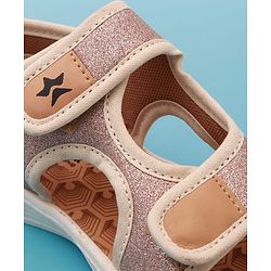 Cute Walk by Babyhug Sandals with Velcro Closure - Dark Pink