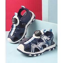 Cute Walk by Babyhug Slip On Sandals - Navy Blue