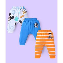 Babyhug Full Length Leggings Butterfly Print - Blue