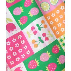 Babyhug Cotton Sleeveless Water Repellent Tropical Print V Cut Swimsuit - Pink