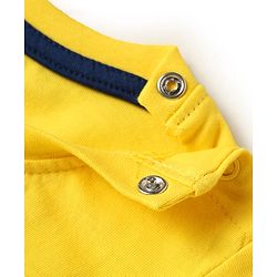 Babyhug Cotton Knit Half Sleeves T-Shirts with Bear Print Pack of 3 - Yellow Dark Red & Yellow