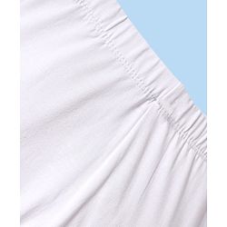 Babyhug Cotton Lycra Full Length Skinny Fit Solid Leggings with Stretch - White