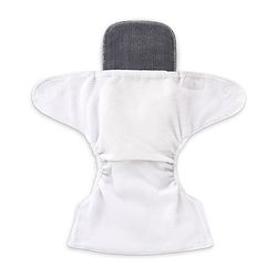 Babyhug Microfiber Solid Reusable Stay Dry 3 Layer Cloth Diaper Inserts Pack of 3 - Grey