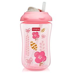 Babyhug Swipey Straw Sipper Pink - 300 ml