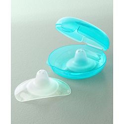 Babyhug Silicone Nipple Shield With Case Pack of 2 - Turquoise