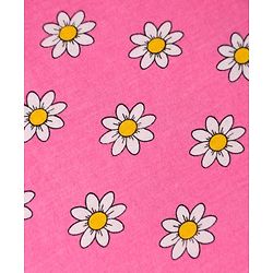 Babyhug 100% Cotton Single Jersey Knit Sando & Shorts Set With Floral & Polka Dots Print - Pink & Yellow