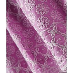 Babyhug Cotton Knit Sleeveless Frock With Embroidery & Headband - Lilac