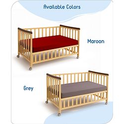Babyhug 100% Cotton Waterproof Fitted Mattress Protector Cover - Grey