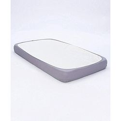 Babyhug 100% Cotton Waterproof Fitted Mattress Protector Cover - Grey
