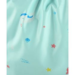 Babyhug Waterproof Pant Style Nappy with Elastic Small Size Set of 3 - Dolphin Print| Reusable| Easy to Clean and Maintain| Leak Proof| Soft Terry Inner Lining