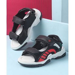 Cute Walk by Babyhug Velcro Closure Sandals with Applique - Black