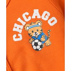 Babyhug 100% Cotton Interlock Knit Front Open Half Sleeves jhablas With Stripes & Animal Print Pack Of 3 - Blue Orange & White