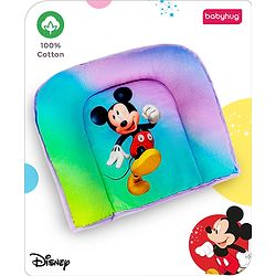 Babyhug Disney Cotton U- Shape Pillow Mickey & Friends Digital Print - Purple| Prevents Flat Head Syndrome| New Born| Neck & Shoulder Support | Breathable Fabric| Travel Friendly| Soft & Comfortable