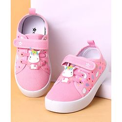 Cute Walk by Babyhug Slip On Casual Shoes with Velcro Closure - Orange main image 1