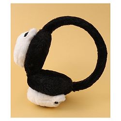 Babyhug Ear Muffs with Panda Design - White & Black